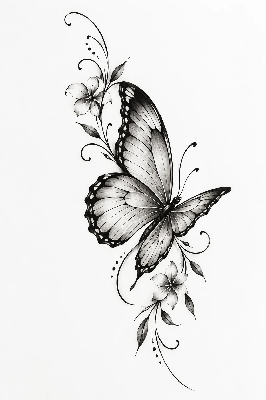 Hip Butterfly — butterfly tattoo placement ideas style outfit