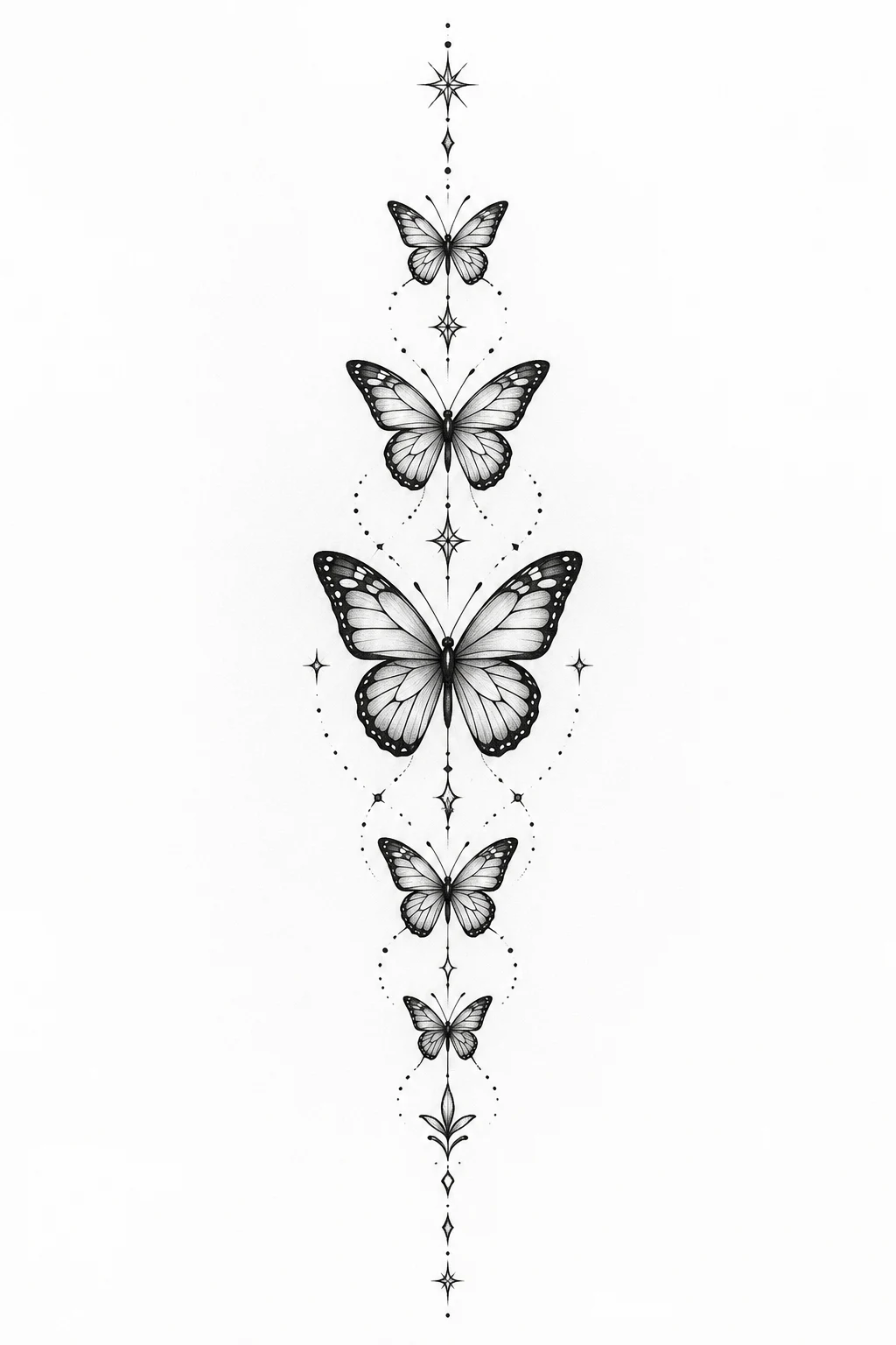 Spine Butterfly Trail — butterfly tattoo placement ideas style outfit