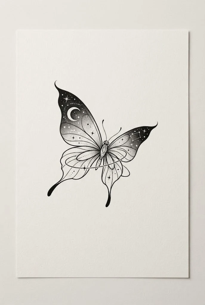 Traditional Old-School Bold Butterfly Arm Piece — butterfly tattoo sketch style outfit