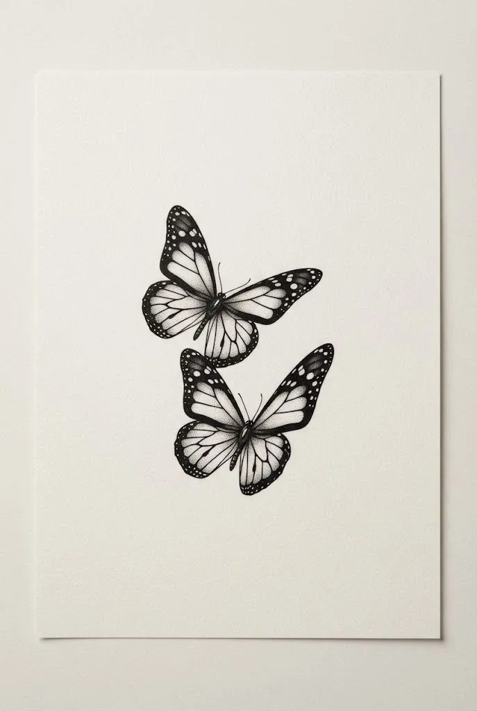 Realistic Black-and-Grey Bicep Piece — butterfly tattoo sketch style outfit