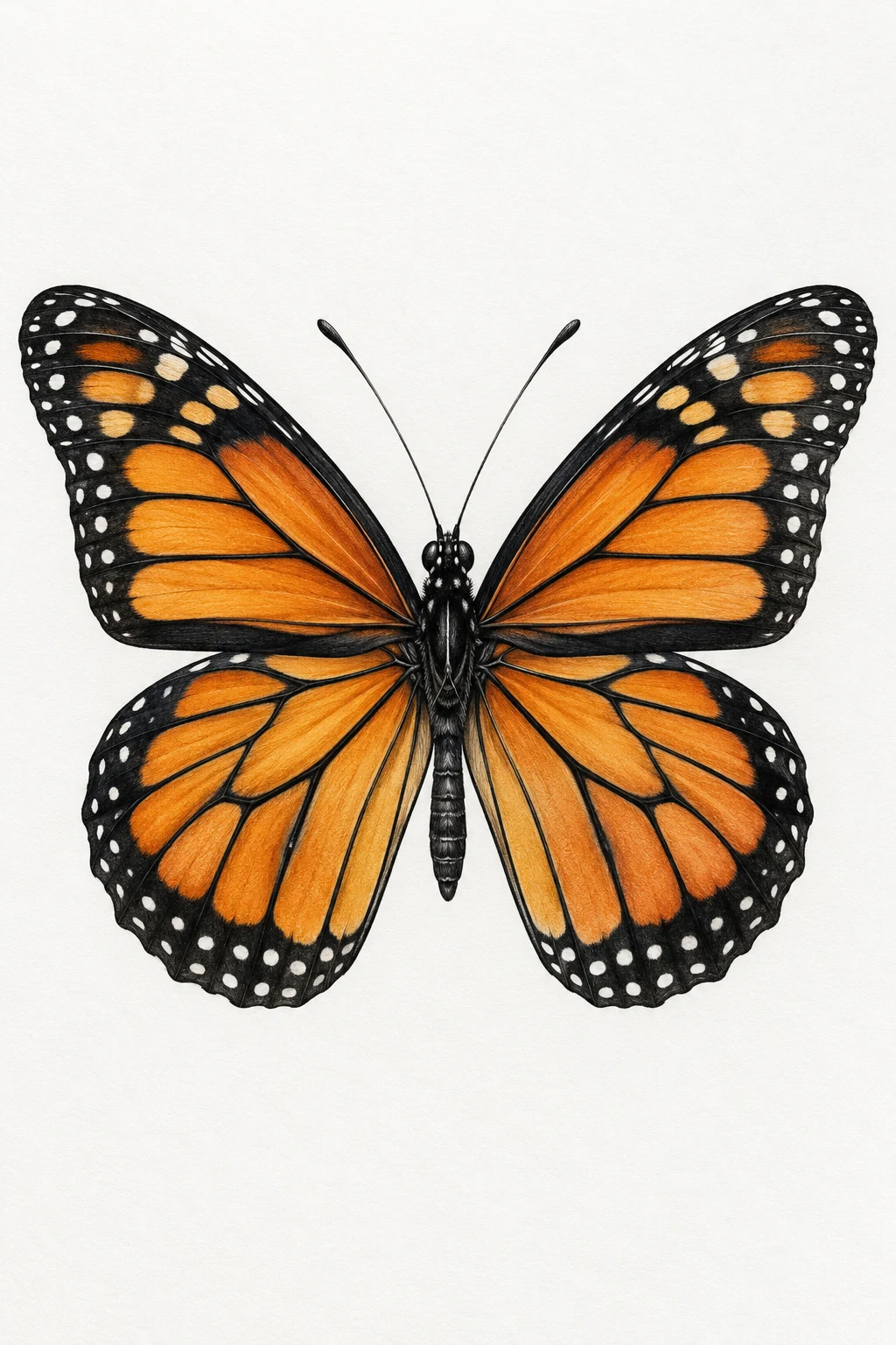 Symmetrical Monarch Butterfly Template — butterfly tattoo template style outfit