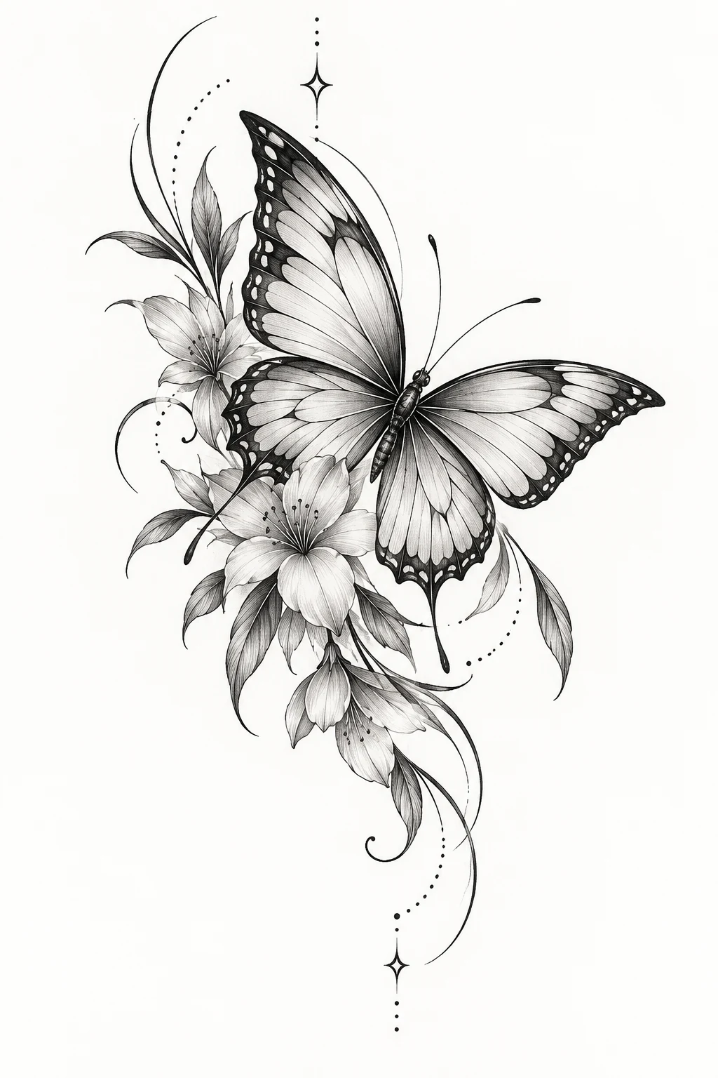 Butterfly Tattoo Stencil for the Shoulder — butterfly tattoo template style outfit