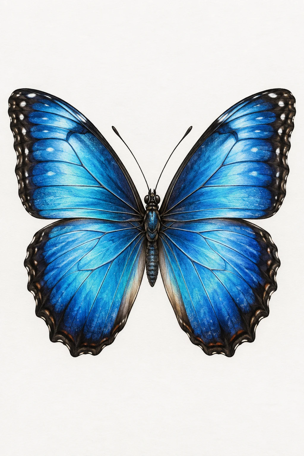 Blue Morpho Butterfly Tattoo Template — butterfly tattoo template style outfit