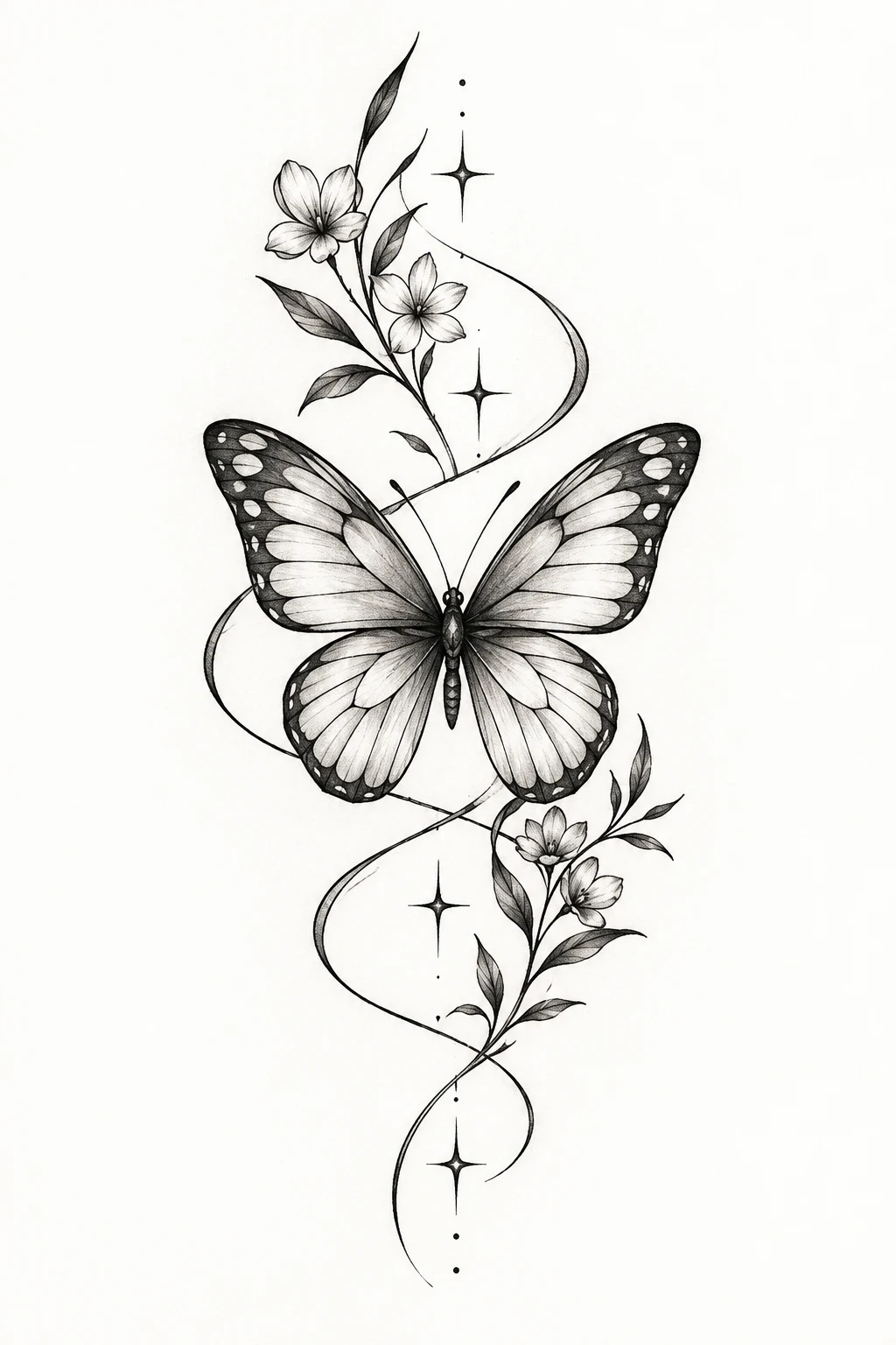 Quote and Butterfly Tattoo With Words — butterfly tattoo with words style outfit