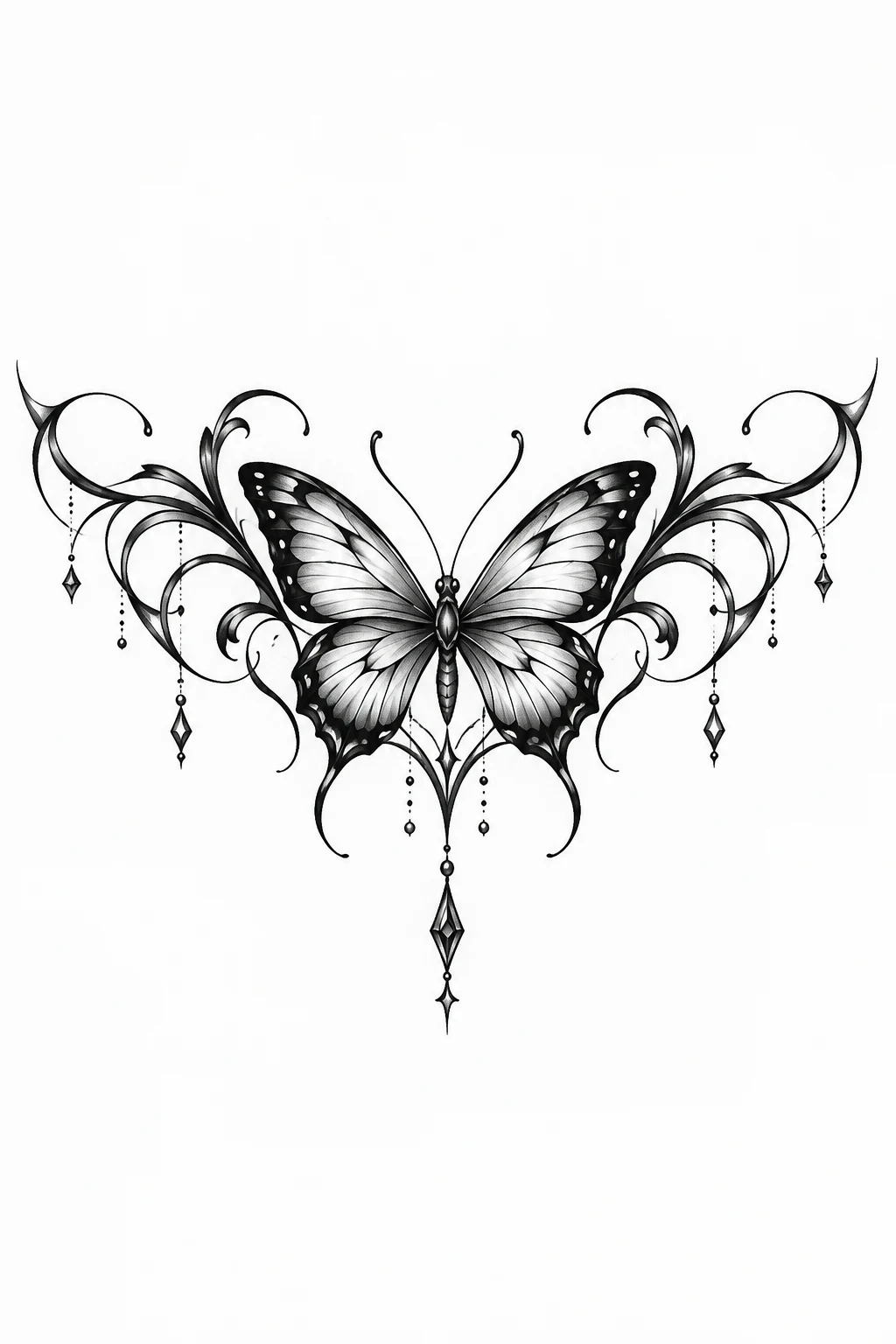 Temporary Butterfly Tramp Stamp Test — butterfly tramp tattoo style outfit
