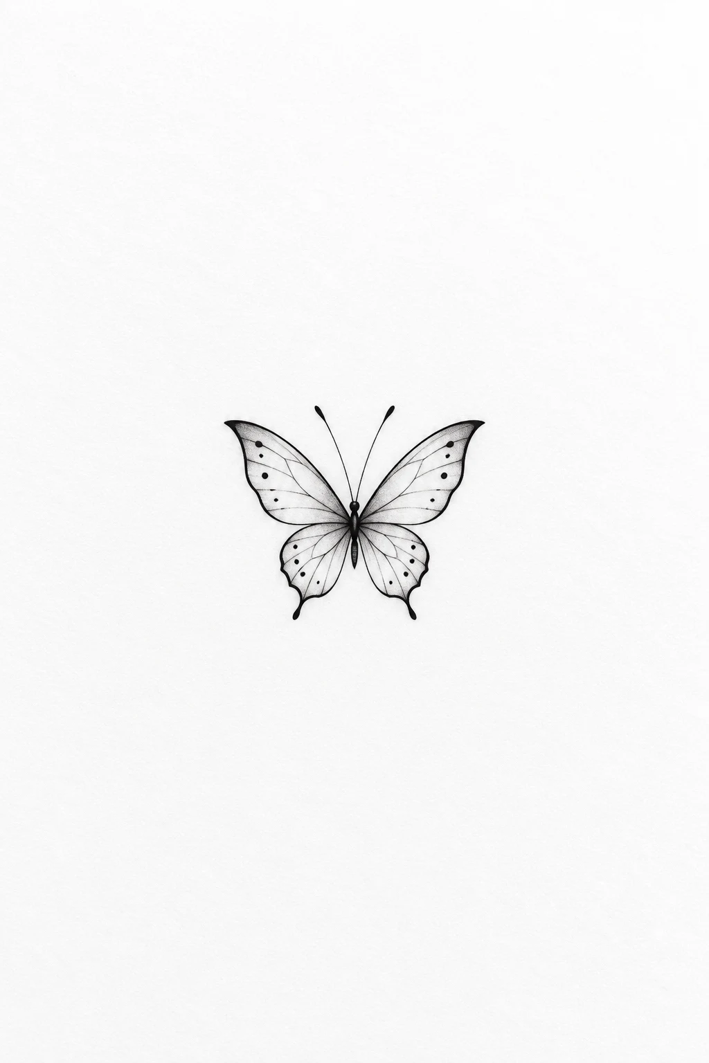 Tiny Minimalist Butterfly — butterfly tramp tattoo style outfit