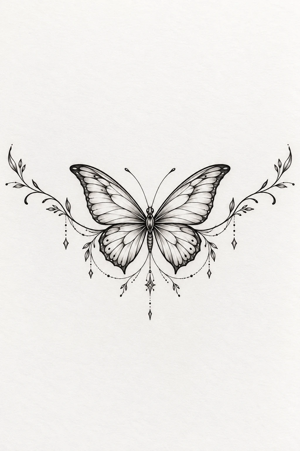 Minimal Fine-Line Butterfly Underboob Tattoo — butterfly underboob tattoo style outfit
