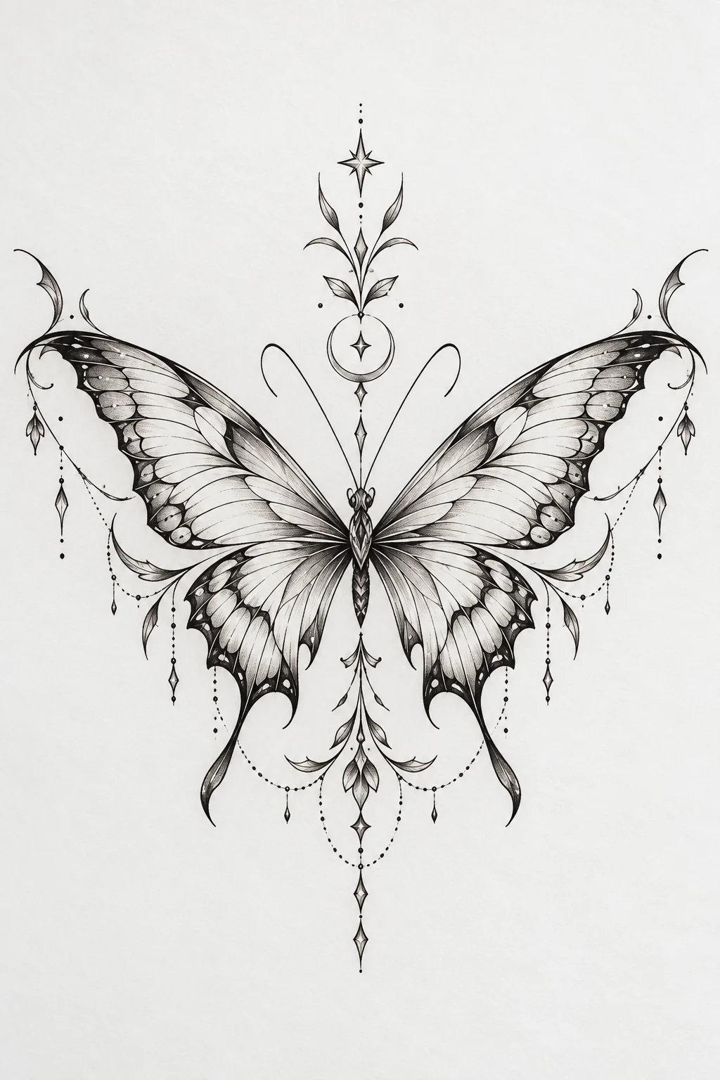 Symmetrical Butterfly Breast Tattoo — butterfly underboob tattoo style outfit