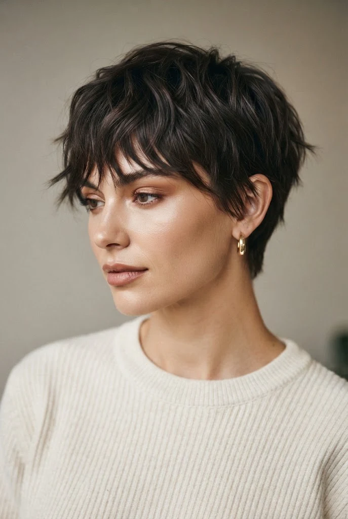The Effortless Bedhead Crop — casual short hairstyles simple style outfit