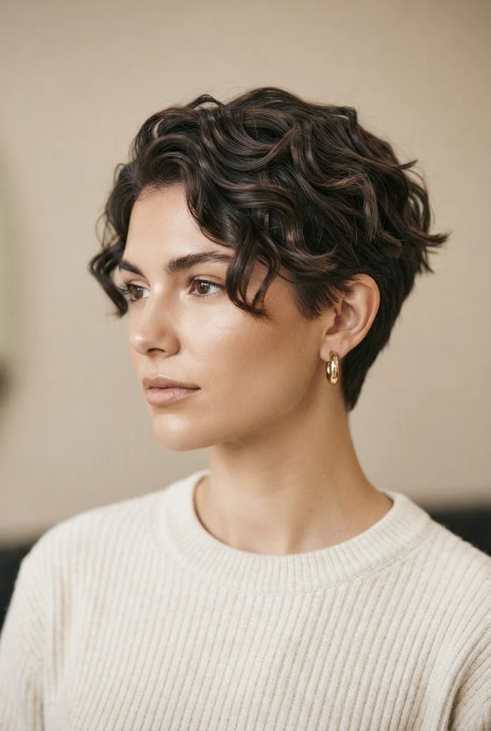 The Wavy Crop — casual short hairstyles simple style outfit