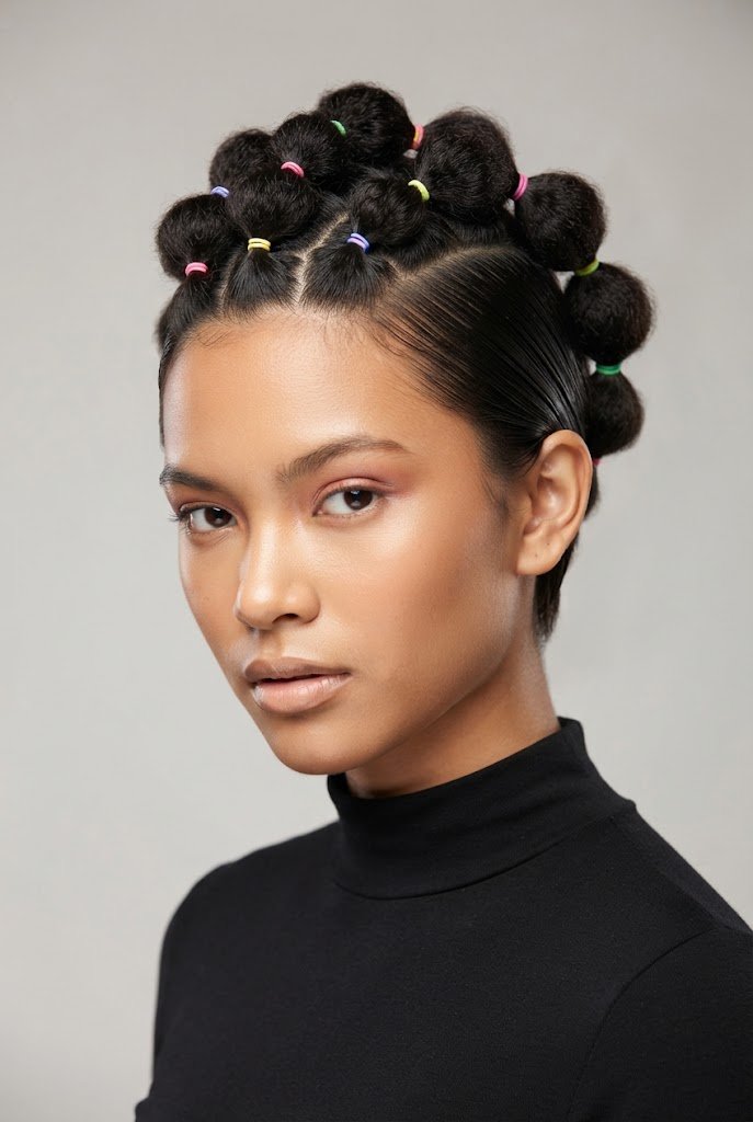 Vibrant Bubble Crown — crazy hairstyles for short hair easy style outfit