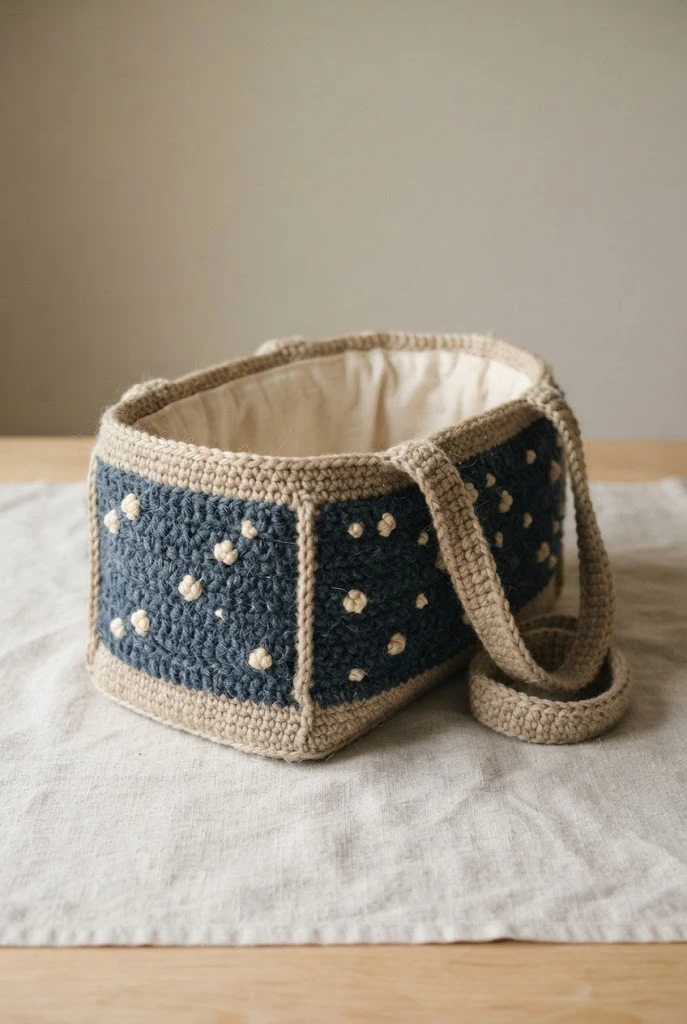 Quilted Diamond Designer Tote — crochet baby bag style outfit
