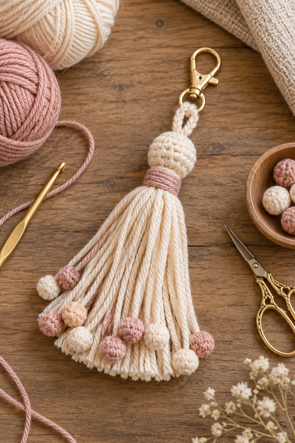 Crochet Bag Tassel — Crochet bag accessories style outfit