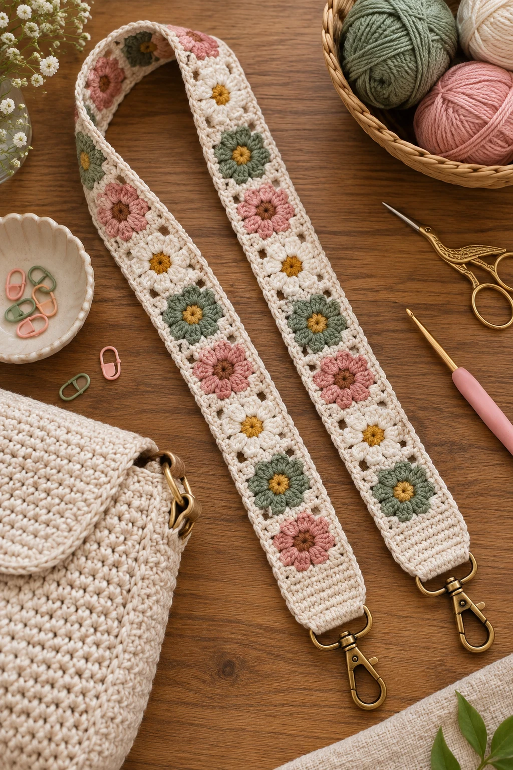 Crochet Bag Strap — Crochet bag accessories style outfit