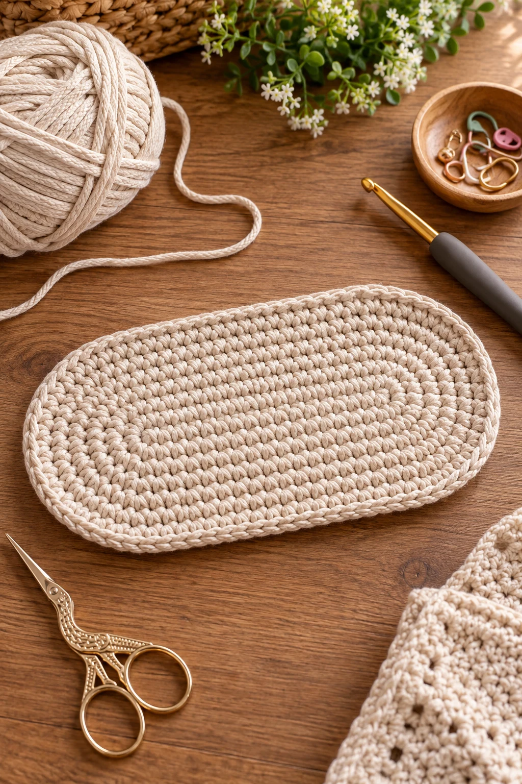 Classic Oval Crochet Bag Base — crochet bag base style outfit