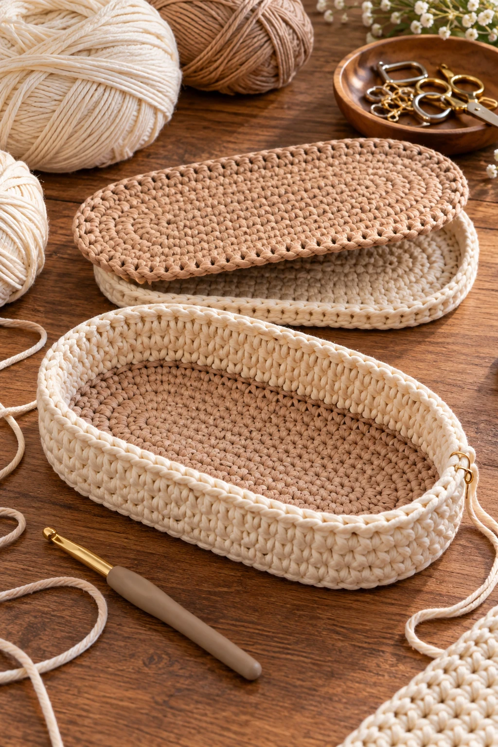 Double-Layer Crochet Base — crochet bag base style outfit