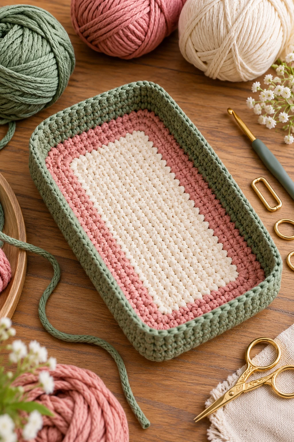 Color-Blocked Rectangle Base — crochet bag base style outfit
