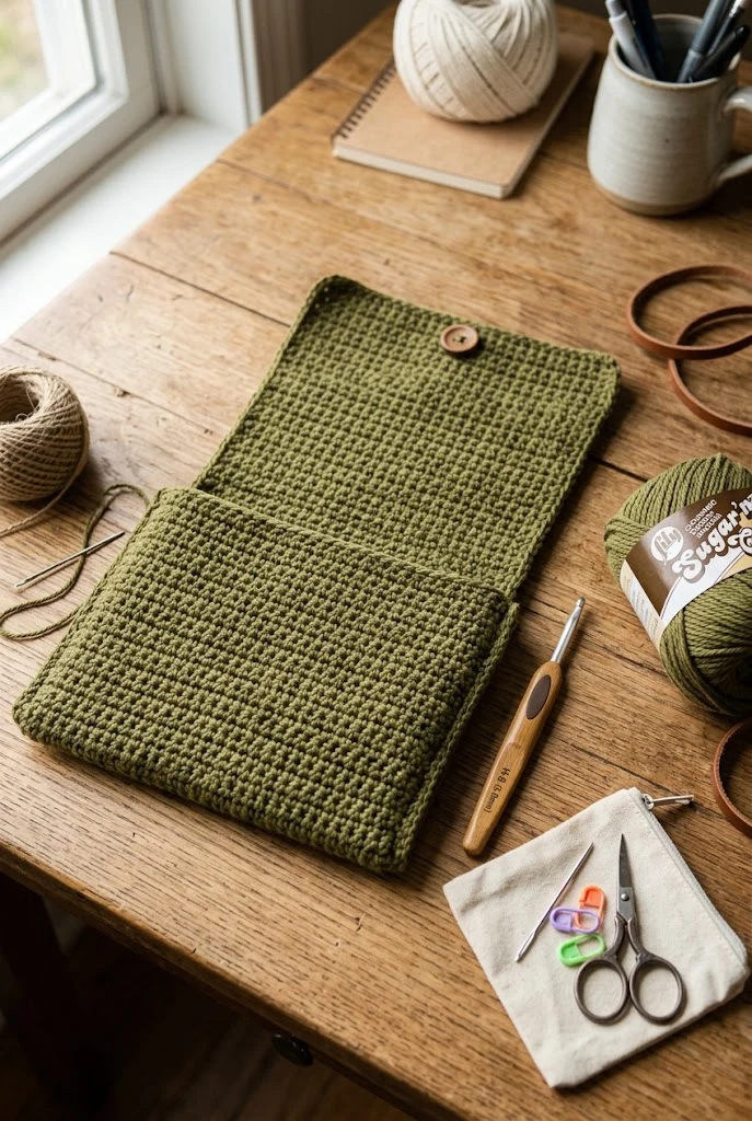 The Classic Folded-Rectangle Crossbody — crochet bag easy style outfit