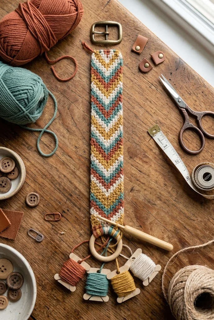 Chevron Tapestry Shoulder Strap — crochet bag handles free pattern style outfit
