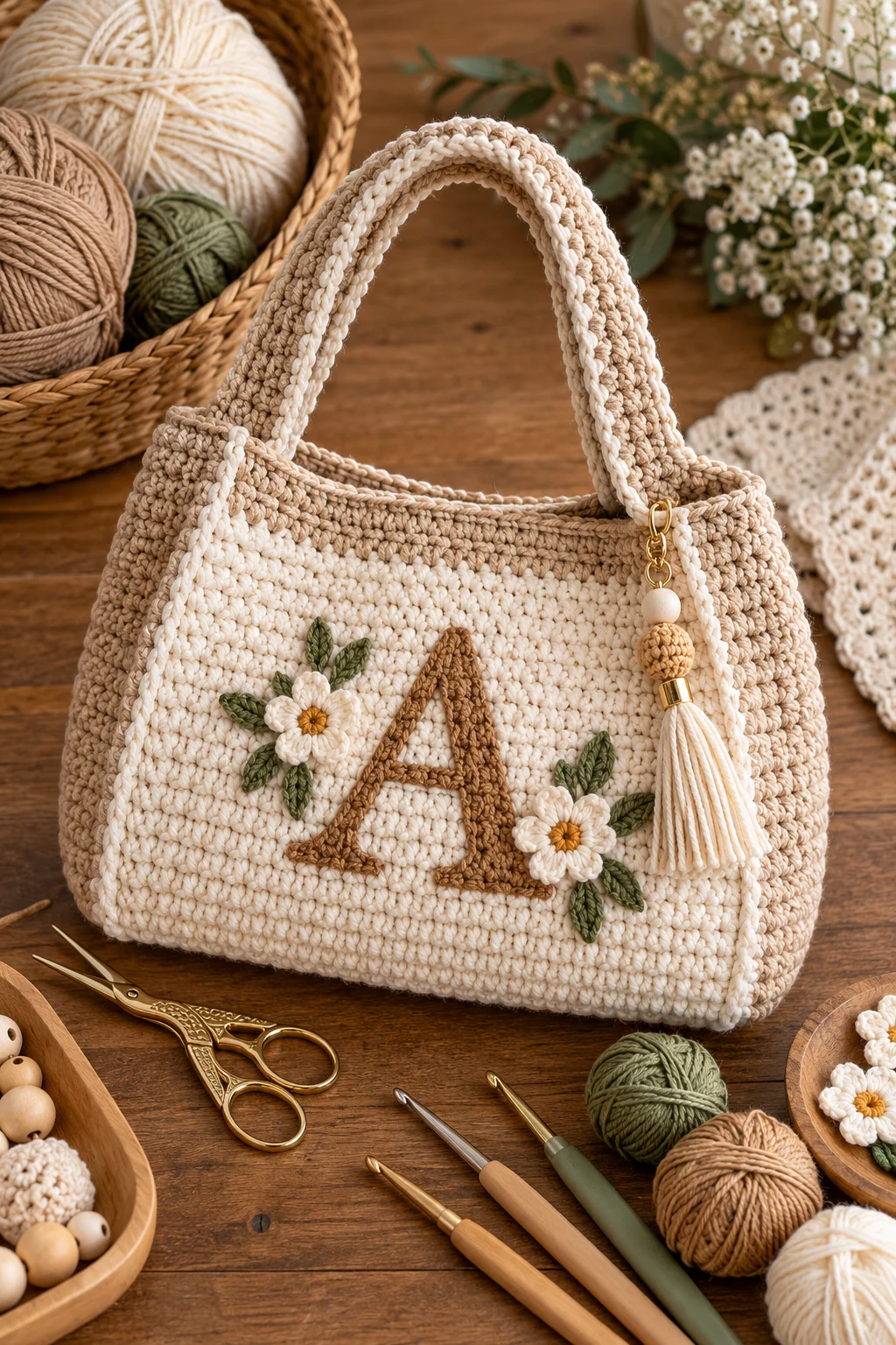 Personalized Initial Handbag — A Custom Crochet Bag Ideas Handbags Project — crochet bag ideas handbags style outfit