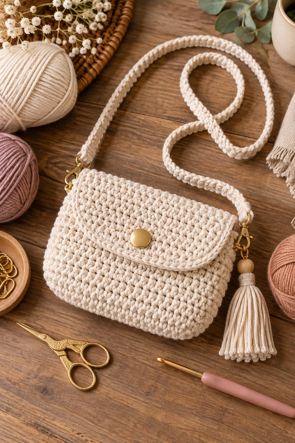 Mini Crochet Crossbody — crochet bag ideas inspiration style outfit