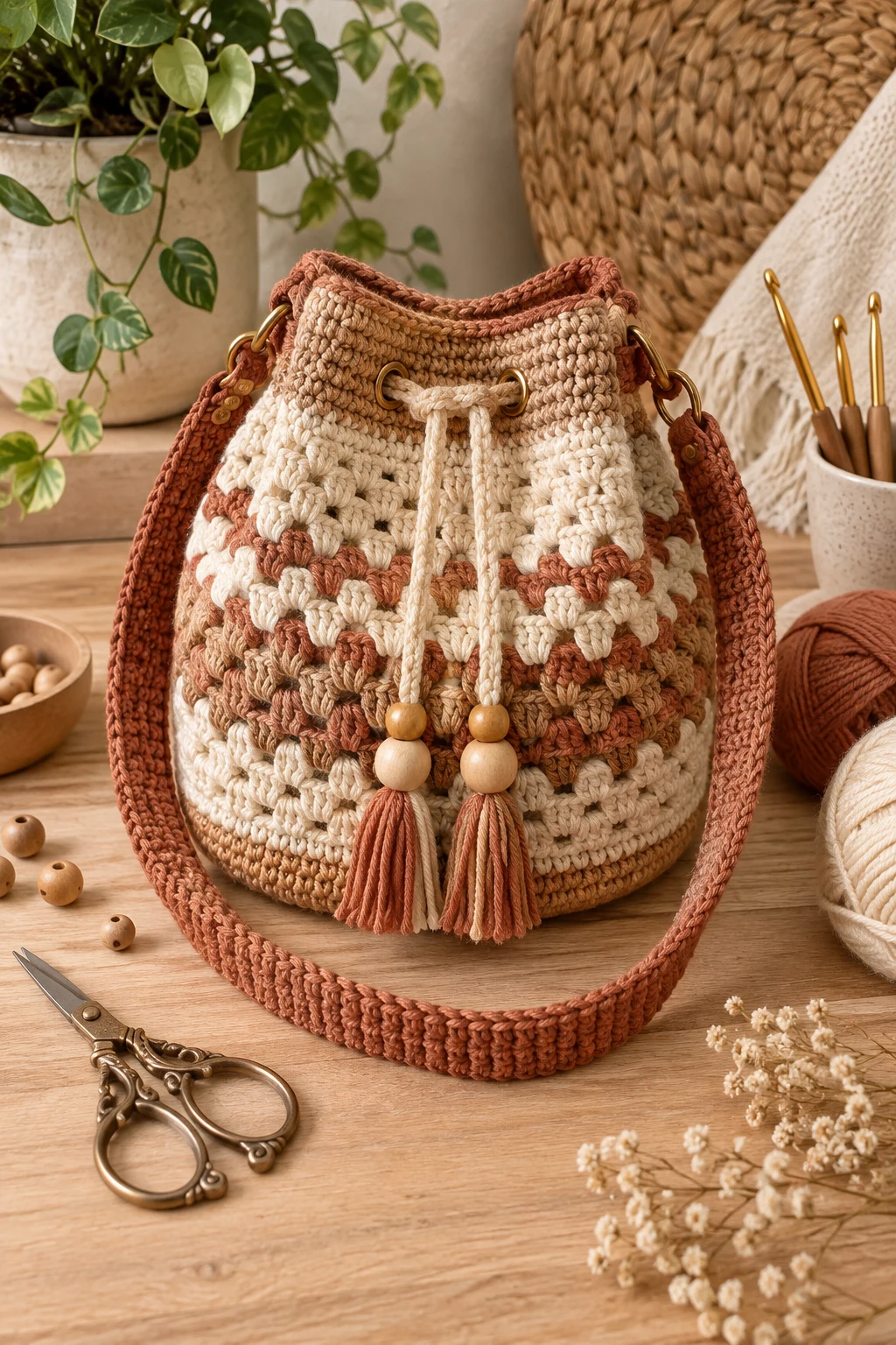 Crochet Bucket Bag — crochet bag ideas inspiration style outfit