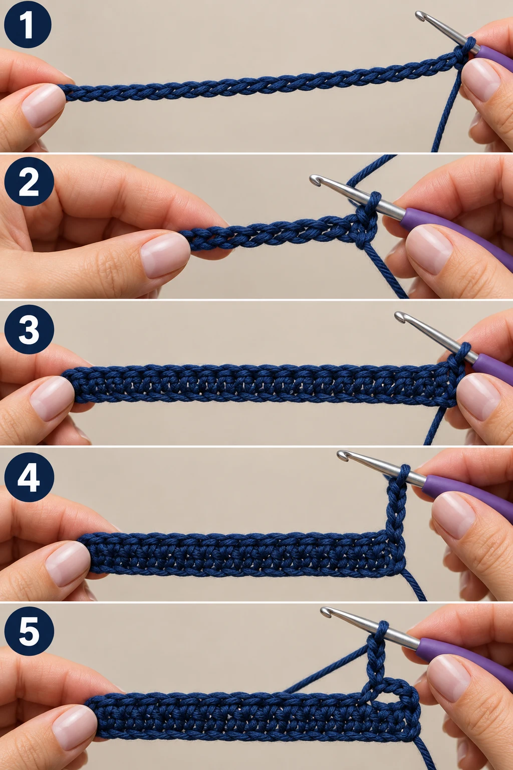 Steps 1–5 — Crochet Bag Patterns