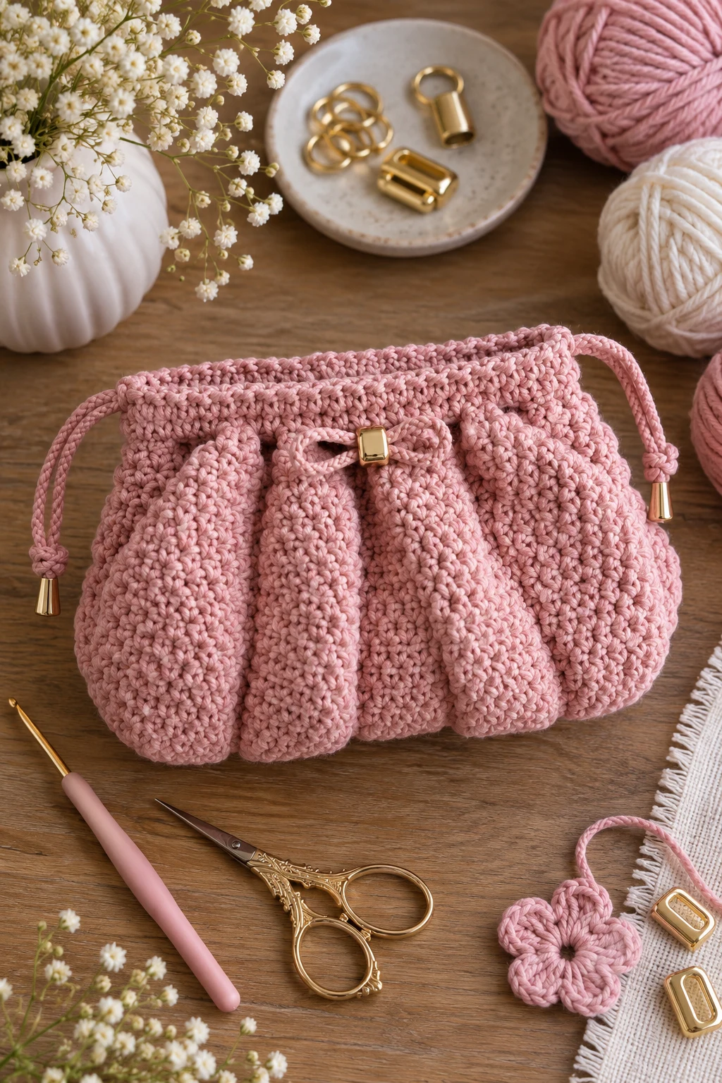 Miu Miu-Inspired Crochet Pouch Bag — crochet bag pouch style outfit