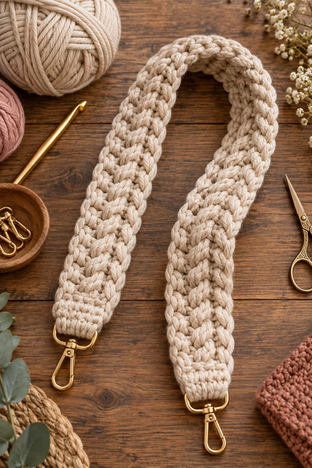Chunky Cord Strap — crochet bag straps free pattern style outfit