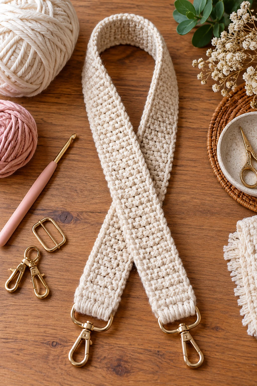 Beginner-Friendly Simple Strap — crochet bag straps style outfit