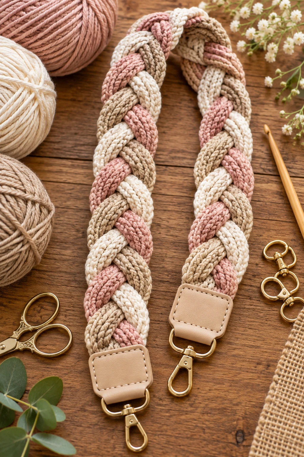 Braided Crochet Strap — crochet bag straps style outfit