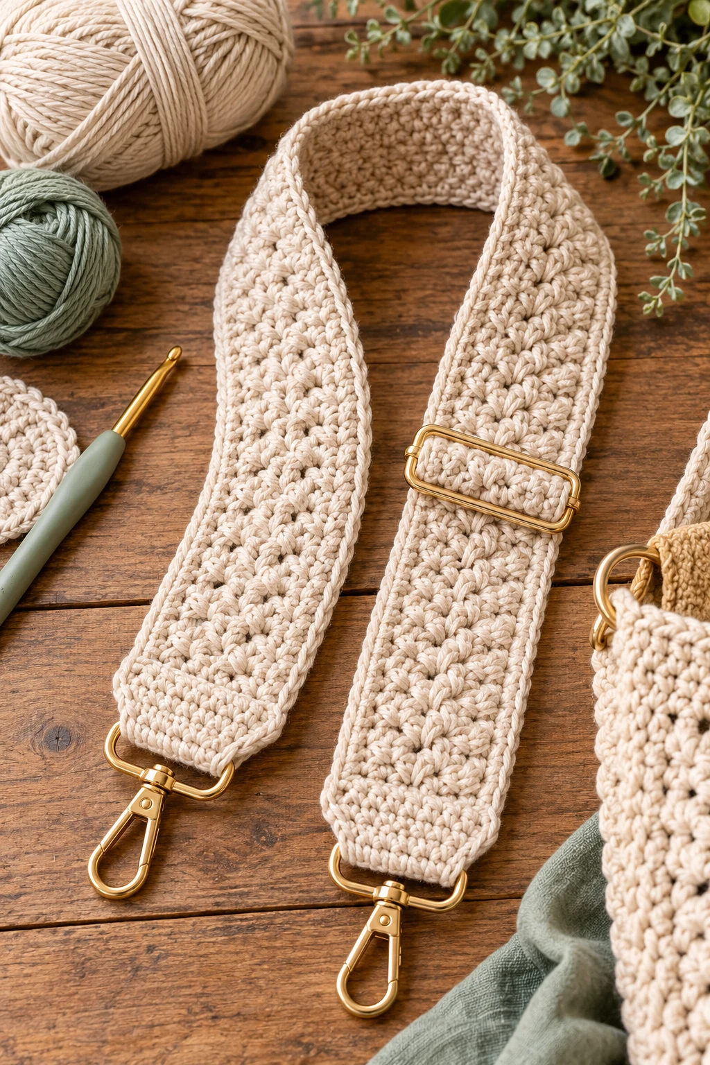 Wide Comfort Shoulder Strap — crochet bag straps style outfit