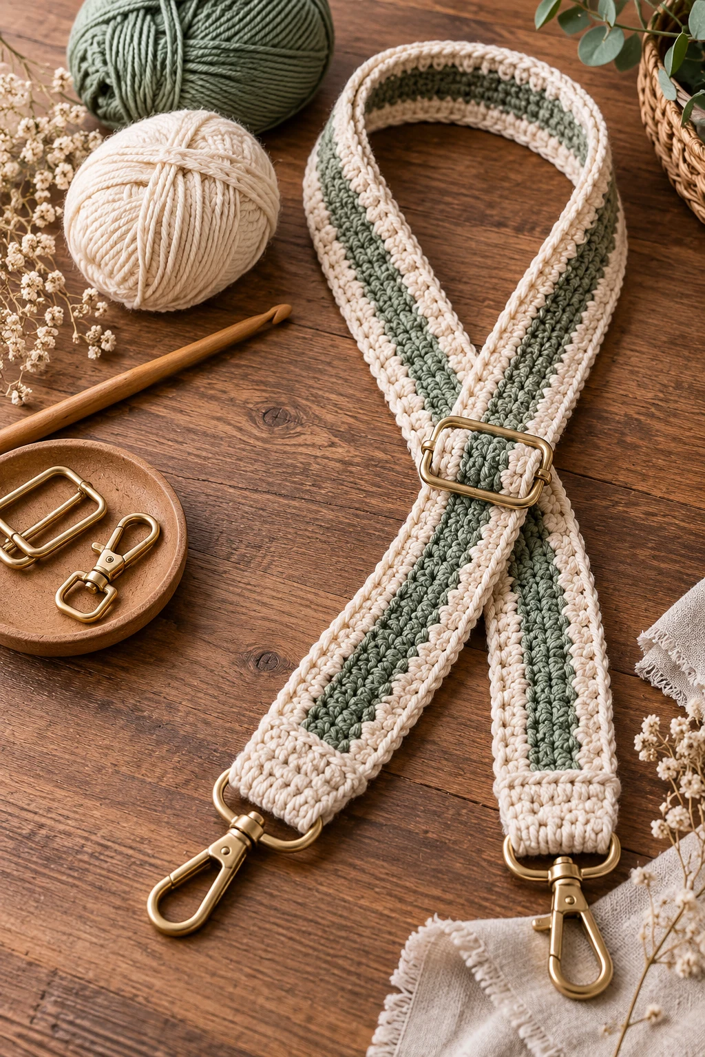 Adjustable Crossbody Strap — crochet bag straps style outfit