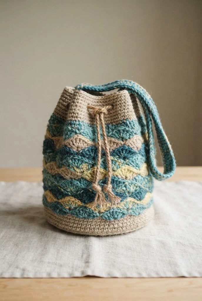 Barnacle Texture Wristlet — crochet bag summer style outfit