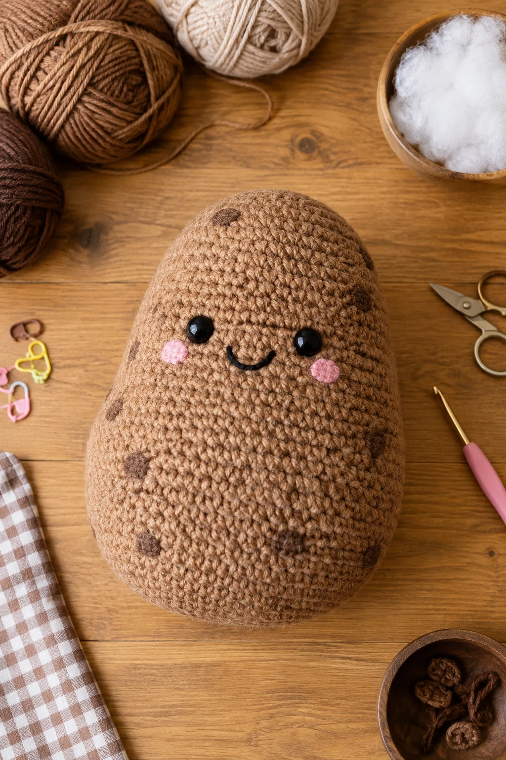Crochet Bean Bag Potato for a Quirky Gift — crochet bean bag style outfit