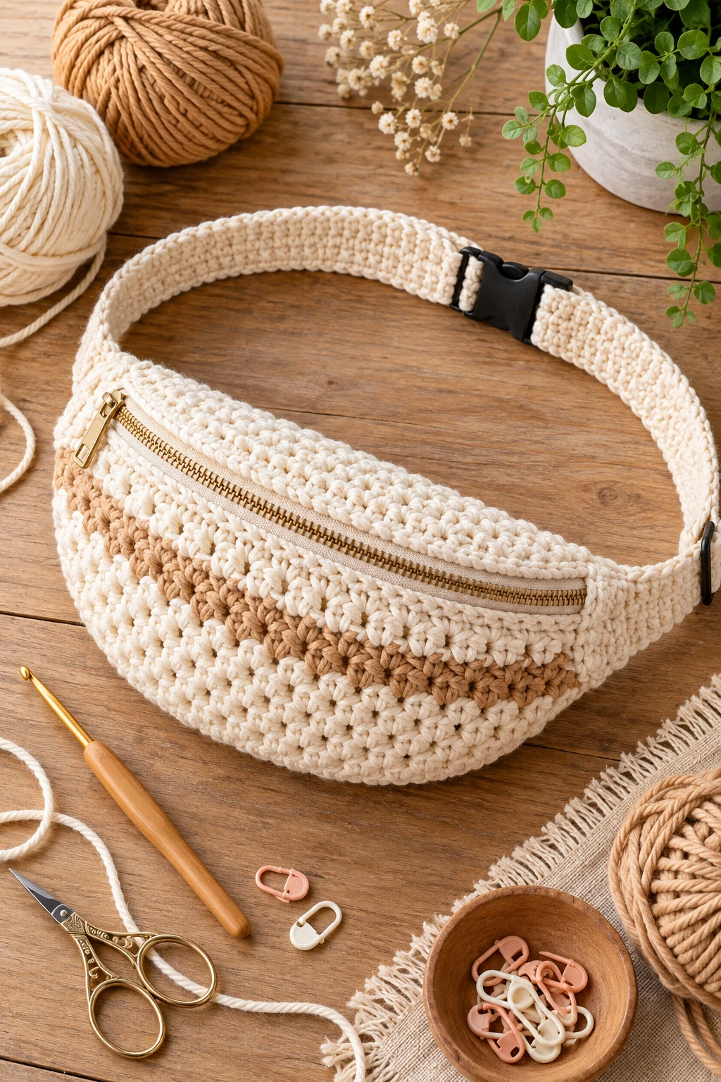 Beginner-Friendly Free Pattern Style Bum Bag — crochet bum bag style outfit
