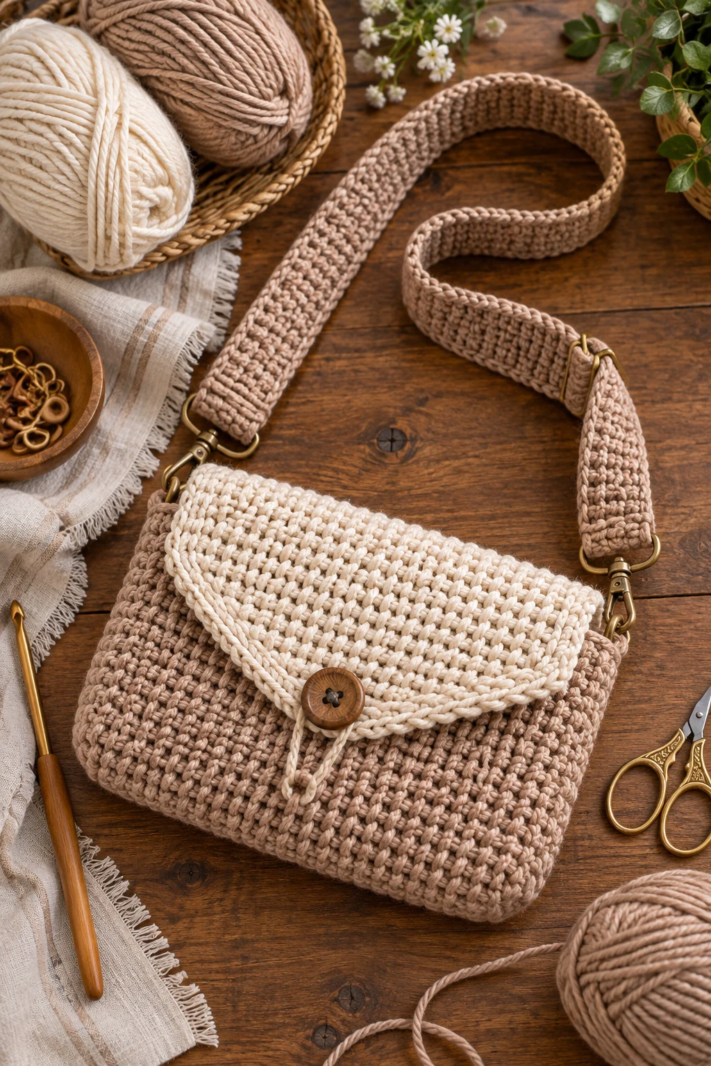 Tunisian Crochet Crossbody Bag — crochet cross bag style outfit