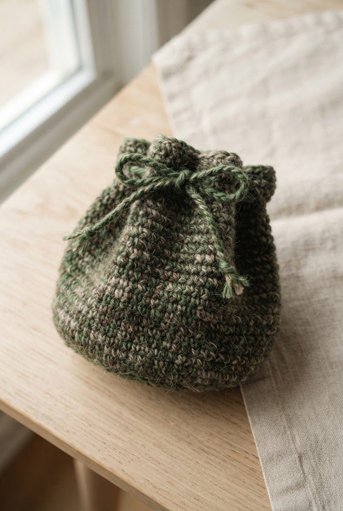 Slouchy Coin Purse Style — crochet dice bag pattern free style outfit