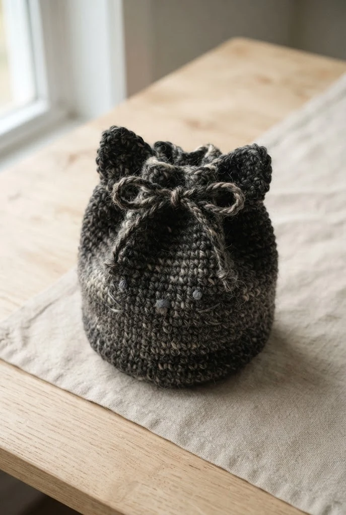 Cat Familiar Companion — crochet dice bag pattern free style outfit