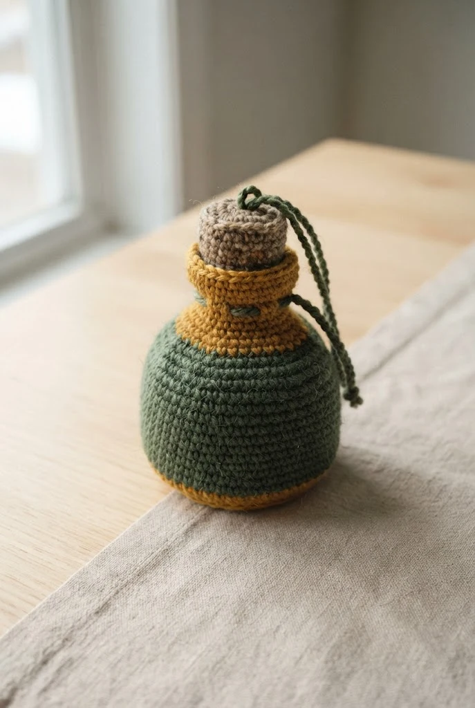 Potion Bottle Mini Bag — crochet dice bag pattern free style outfit