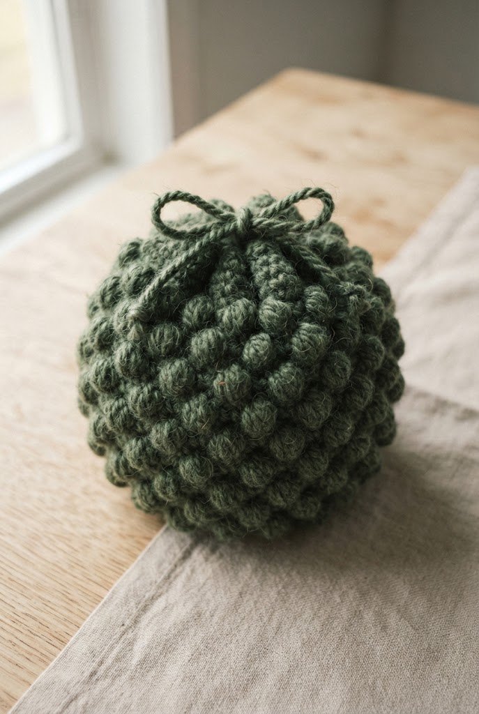 Textured Bobble Stitch Orb — crochet dice bag pattern free style outfit