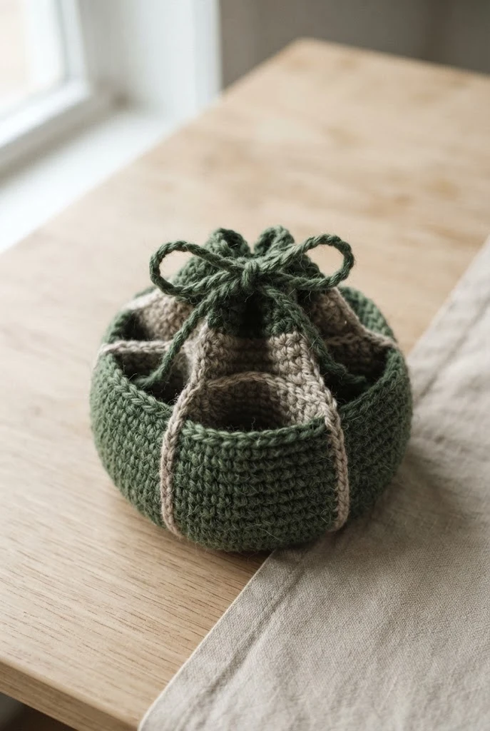 Divided Multi-Set Holder — crochet dice bag pattern free style outfit