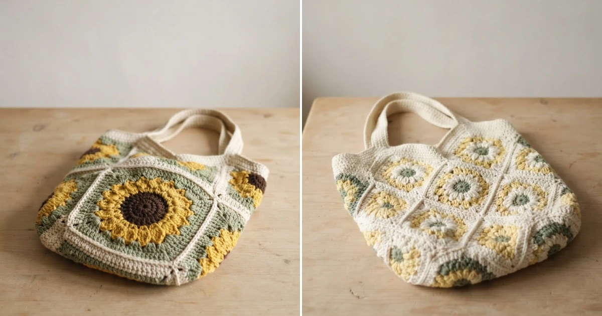 Crochet flower bag pattern free: 11 Stunning DIY Ideas crochet flower bag pattern free