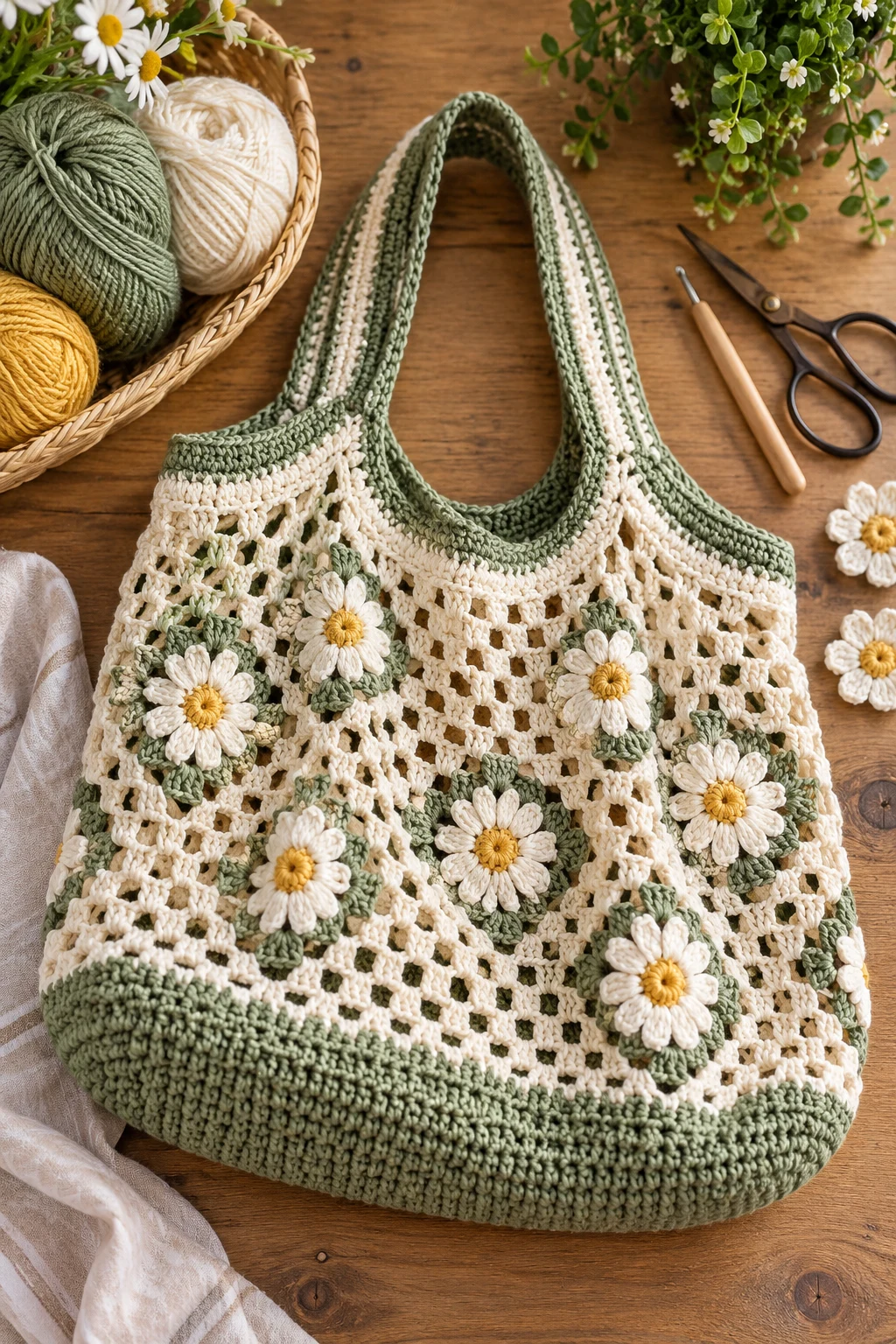 Reusable Market-Style Gift Bag — crochet gift bag style outfit