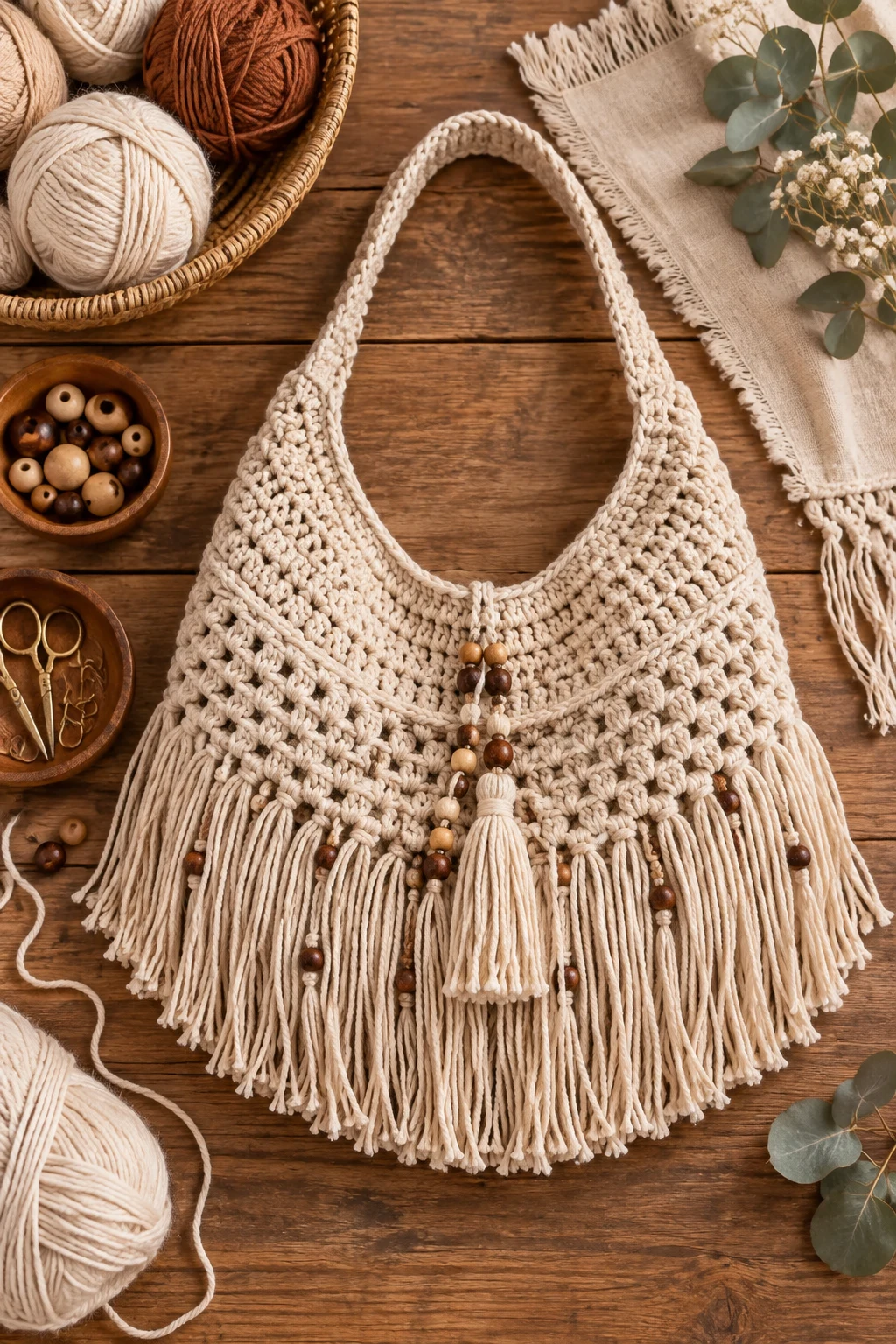Boho Fringe Hobo — crochet hobo bag free pattern style outfit
