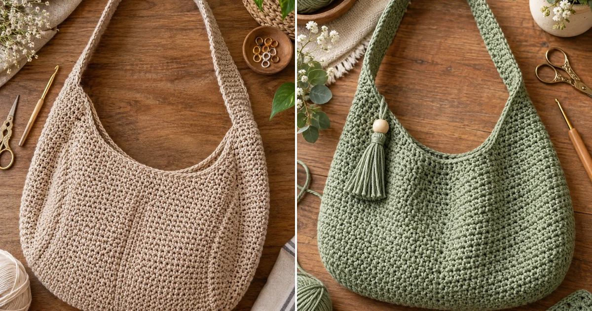 Crochet hobo bag free pattern: 15 Stunning DIY Ideas crochet hobo bag free pattern