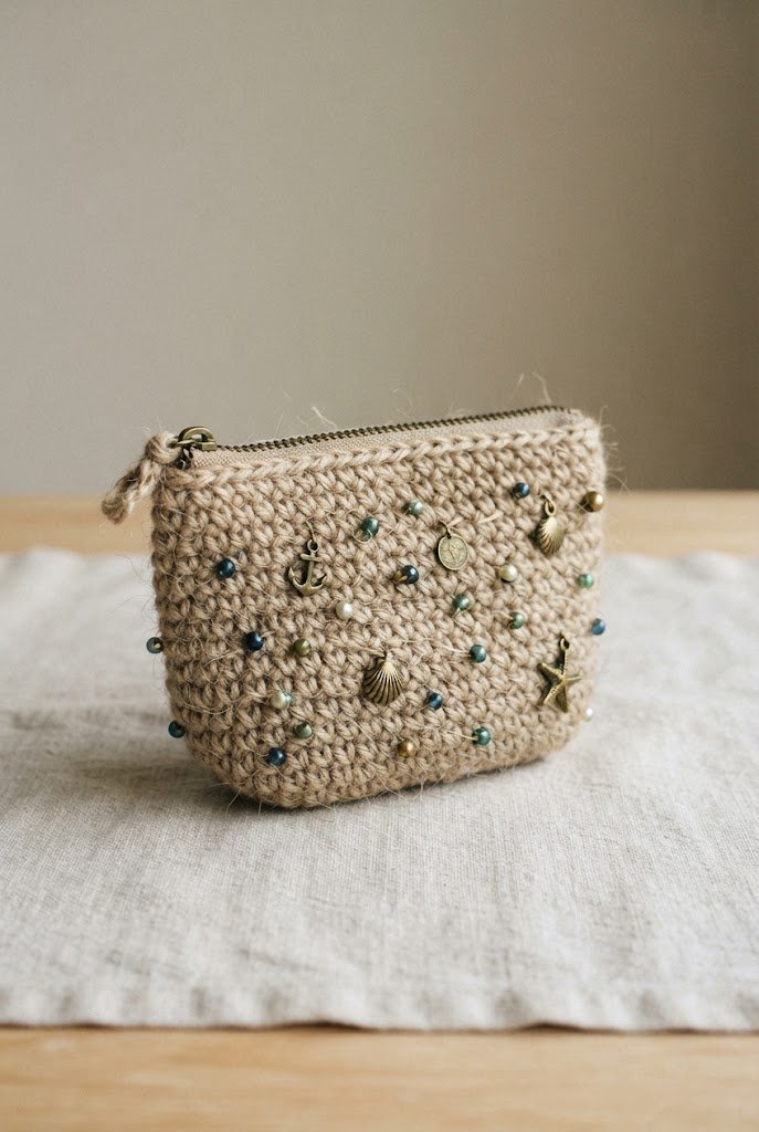 Sunken Treasure Coin Purse — crochet jute bag style outfit