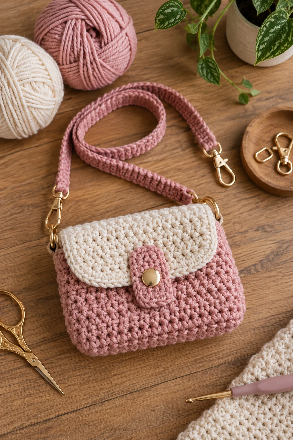 Mini Bag With a Removable Strap — crochet mini bag style outfit