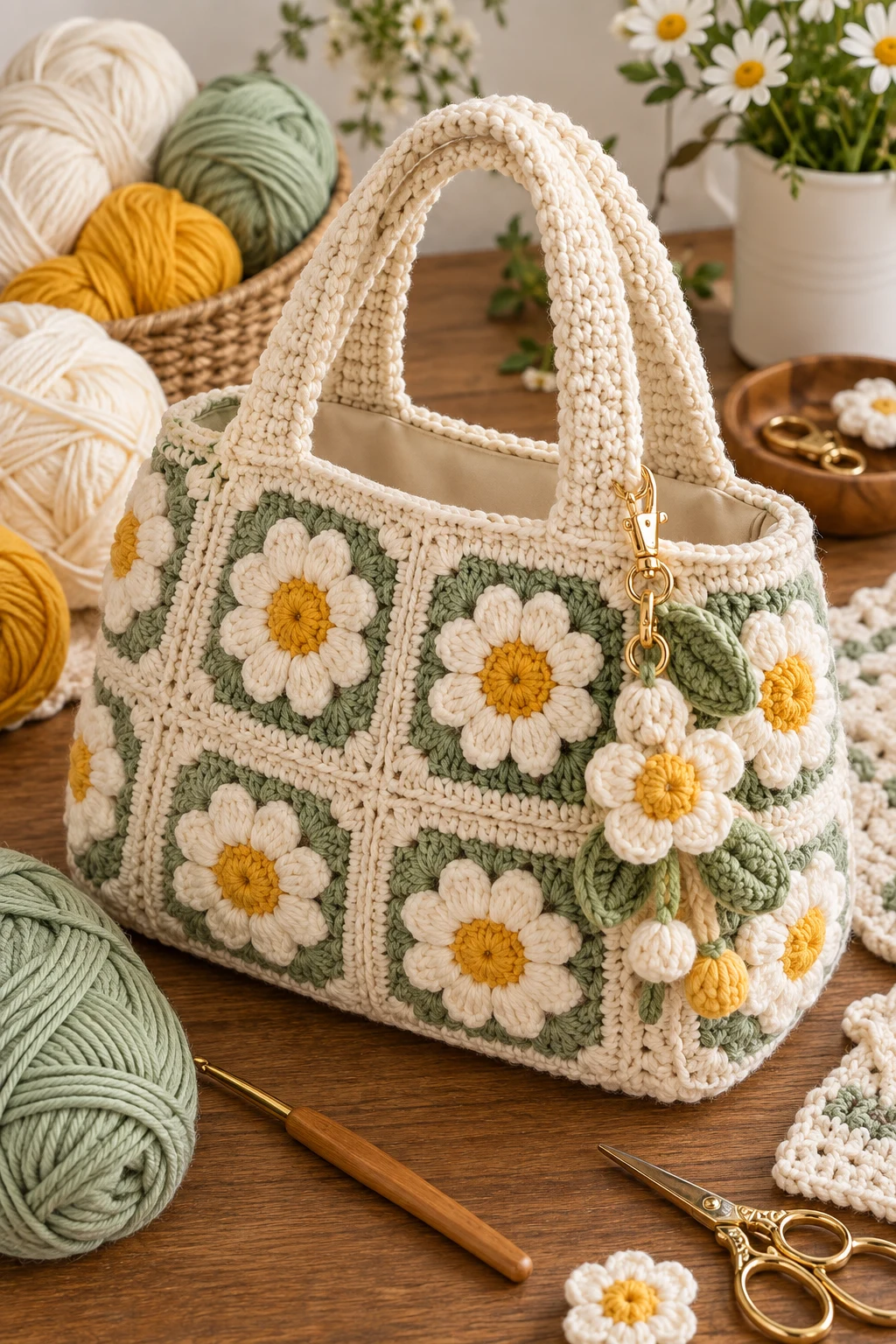 Crochet Bag With a Detachable Charm — crochet pattern bag style outfit