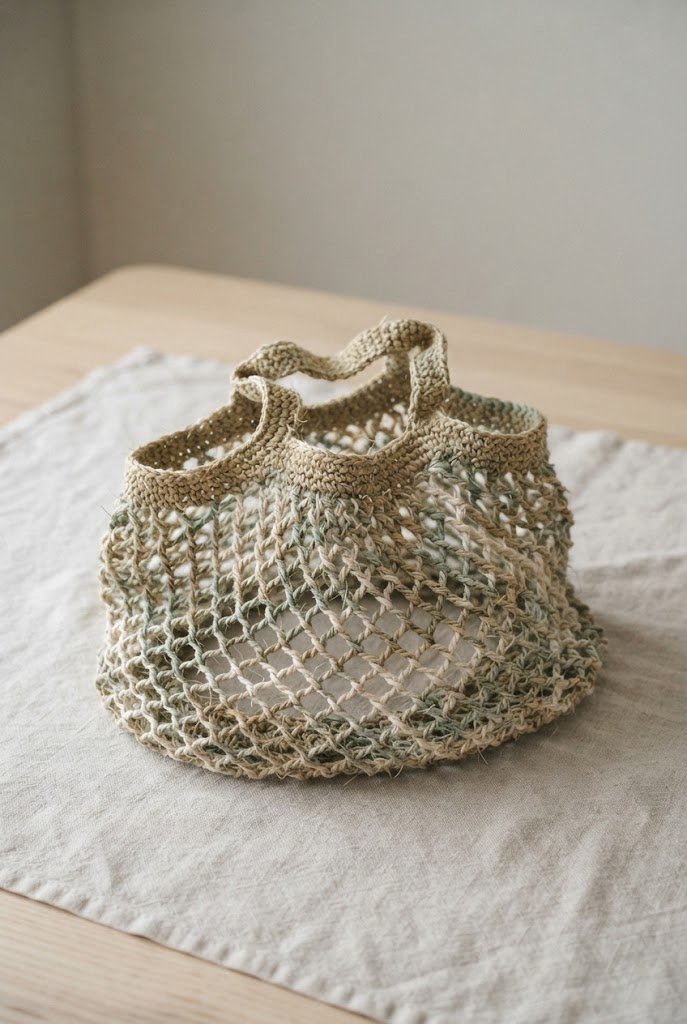 Coastal Seagrass Market Net — crochet sea bag style outfit